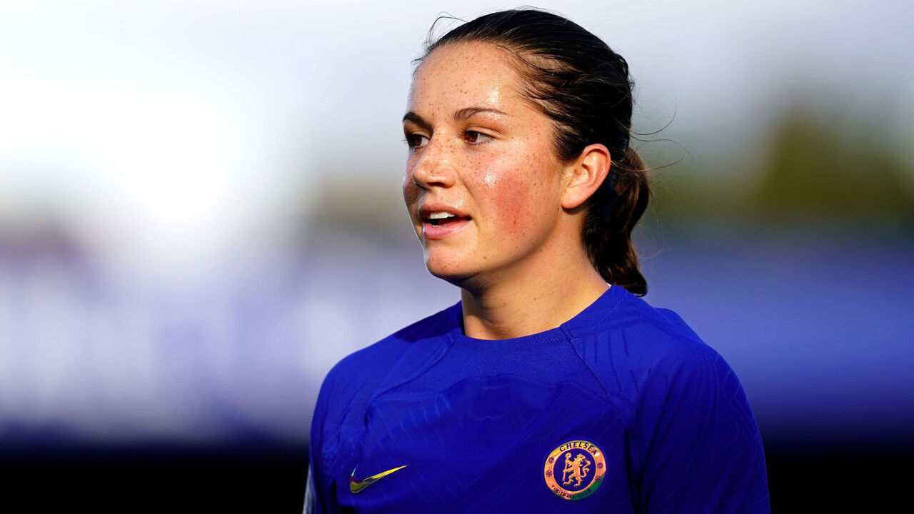 Chelsea's Jessie Fleming during the Barclays Women's Super League match at Kingsmeadow, London. Picture date: Sunday October 22, 2023.