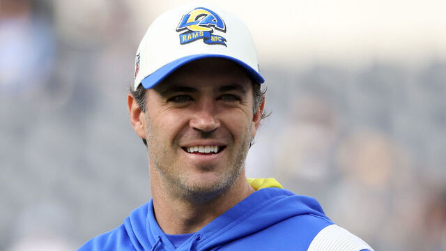 INGLEWOOD, CALIFORNIA - JANUARY 01: Quarterbacks coach Zac Robinson of the Los Angeles Rams looks on prior to the game against the Los Angeles Chargers at SoFi Stadium on January 01, 2023 in Inglewood, California.