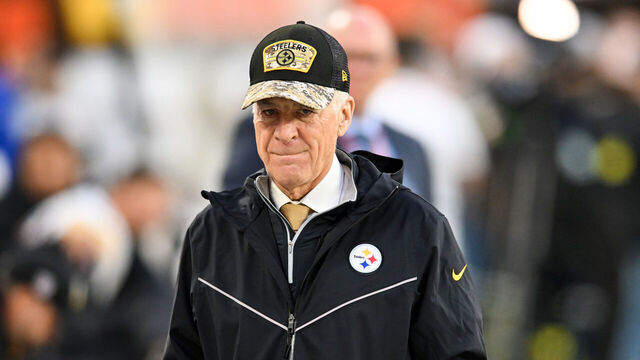 CLEVELAND, OH - SEPTEMBER 22: Owner Art Rooney II of the Pittsburgh Steelers looks on prior to a game against the Cleveland Browns at FirstEnergy Stadium on September 22, 2022 in Cleveland, Ohio.