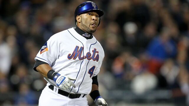 NEW YORK - APRIL 15: Gary Sheffield of the New York Mets runs to first base during their game against the San Diego Padres on April 15, 2009 at Citi Field in the Flushing neighborhood of the Queens borough of New York City. All Major League Baseball players are wearing #42 in honor of Jackie Robinson day.