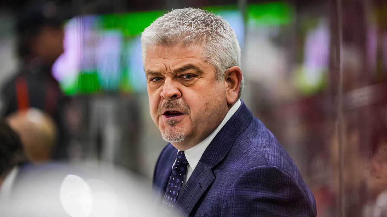 RALEIGH, NORTH CAROLINA - JANUARY 15: Head coach Todd McLellan of the Los Angeles Kings is seen on the bench during the second period against the Carolina Hurricanes at PNC Arena on January 15, 2024 in Raleigh, North Carolina.