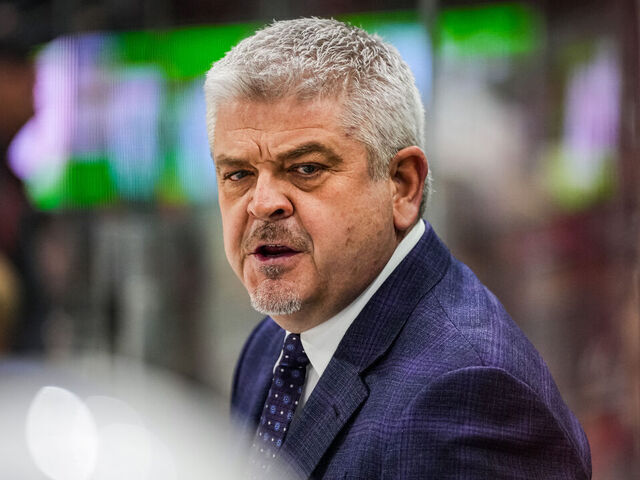 RALEIGH, NORTH CAROLINA - JANUARY 15: Head coach Todd McLellan of the Los Angeles Kings is seen on the bench during the second period against the Carolina Hurricanes at PNC Arena on January 15, 2024 in Raleigh, North Carolina.