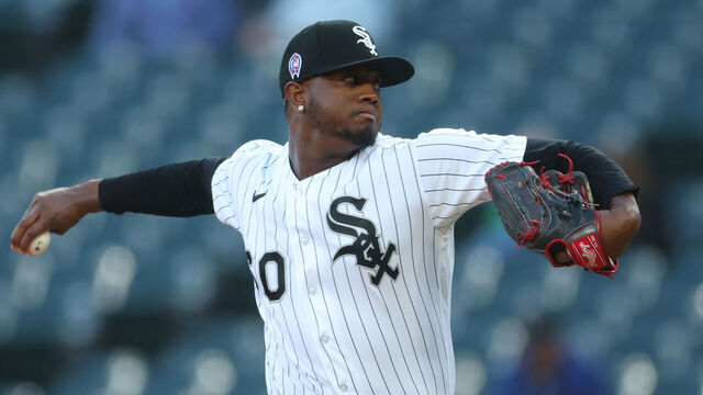 CHICAGO, ILLINOIS - SEPTEMBER 12: Gregory Santos #60 of the Chicago White Sox delivers a pitch against the Kansas City Royals during the ninth inning at Guaranteed Rate Field on September 12, 2023 in Chicago, Illinois.