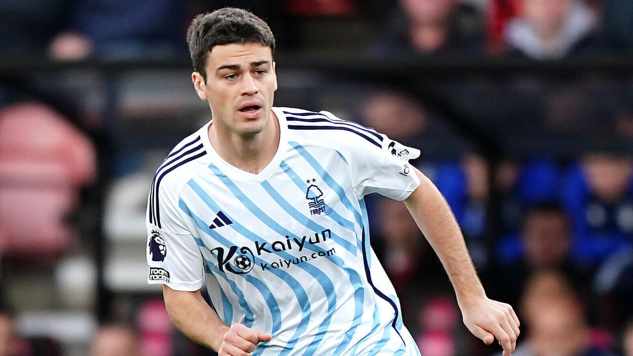 Nottingham Forest's Giovanni Reyna in action during the Premier League match at the Vitality Stadium, Bournemouth. Picture date: Sunday February 4, 2024.