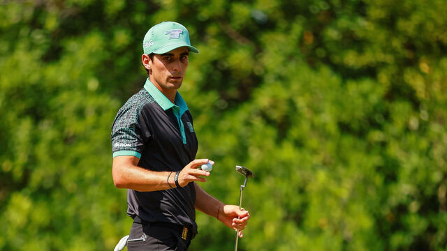 PLAYA DEL CARMEN, MEXICO - FEBRUARY 04: Captain Joaquin Niemann of Torque GC salutes to the fans during day three of the LIV Golf Invitational - Mayakoba at El Camaleon at Mayakoba on February 04, 2024 in Playa del Carmen, Mexico.