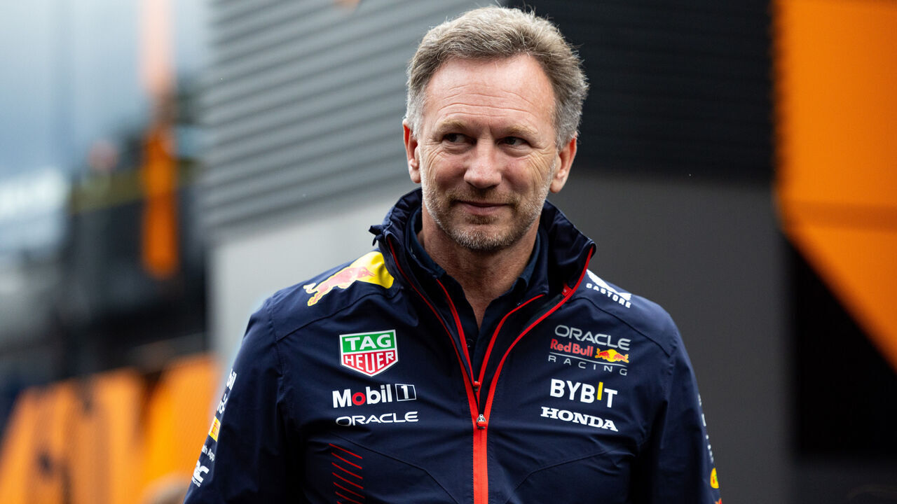 SPA, BELGIUM - JULY 29: Red Bull Racing Team Principal Christian Horner walks in the paddock during the Sprint Shootout/Sprint ahead of the F1 Grand Prix of Belgium at Circuit de Spa-Francorchamps on July 29, 2023 in Spa, Belgium.