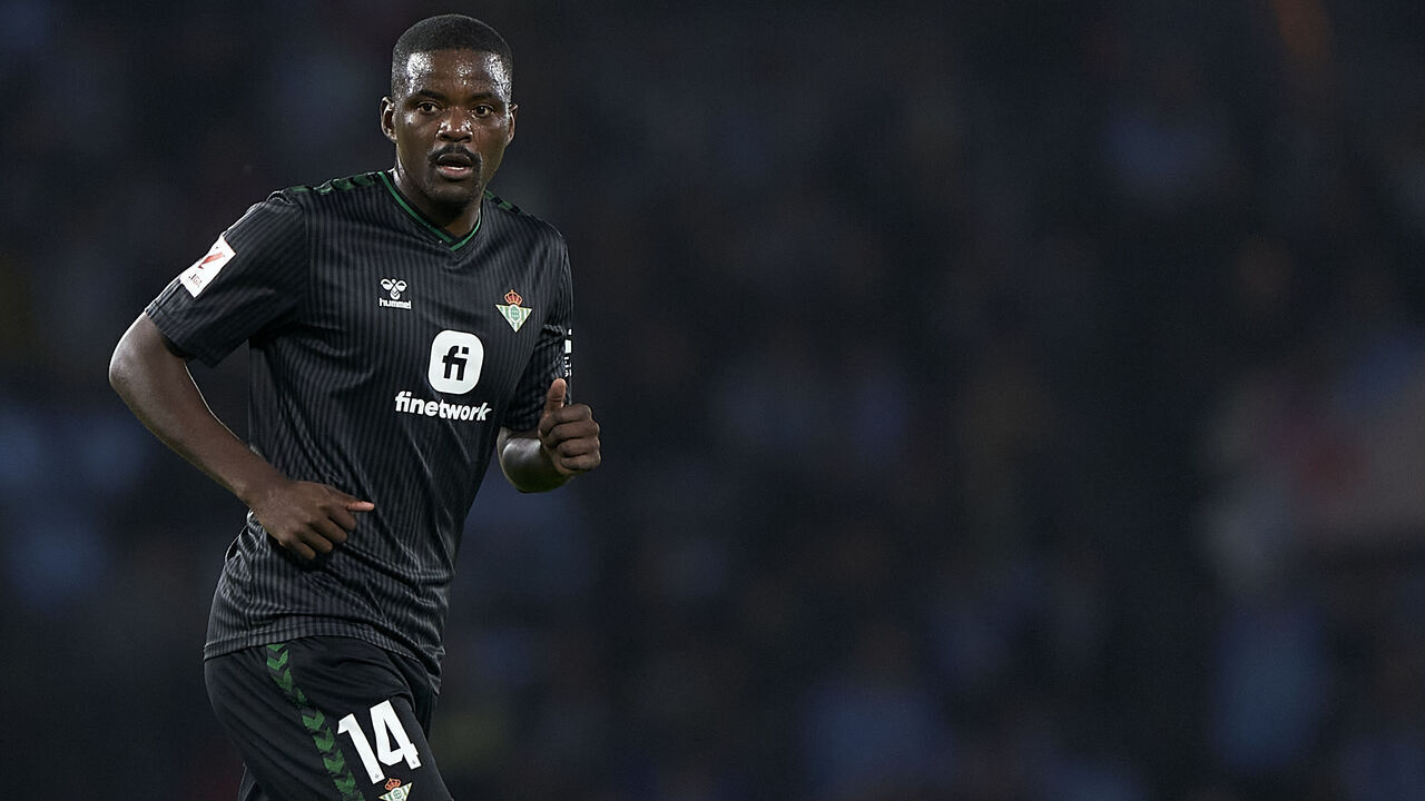 VIGO, SPAIN - JANUARY 03: William Carvalho of Real Betis Balompie looks on during the LaLiga EA Sports match between RC Celta de Vigo and Real Betis Balompie at Estadio Balaidos on January 03, 2024 in Vigo, Spain.