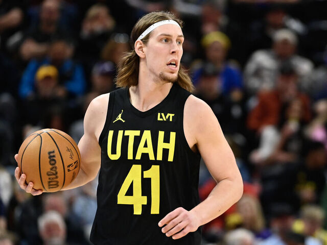 SALT LAKE CITY, UTAH - FEBRUARY 04: Kelly Olynyk #41 of the Utah Jazz in action during the second half of a game against the Milwaukee Bucks at Delta Center on February 04, 2024 in Salt Lake City, Utah.