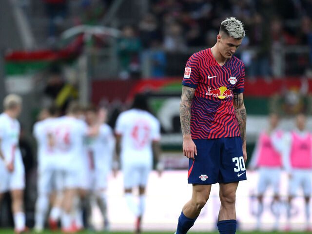 Leipzig held in Augsburg after Openda misses penalty | theScore.com