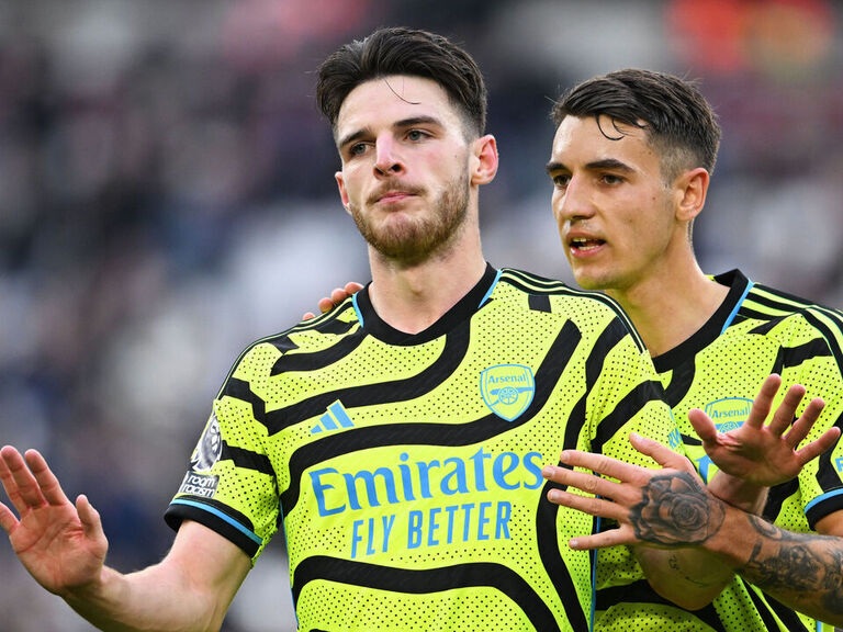 Watch: Rice refuses to celebrate after stunning goal vs. ex-team West Ham Watch: Rice refuses to celebrate after stunning goal vs. ex-team West Ham