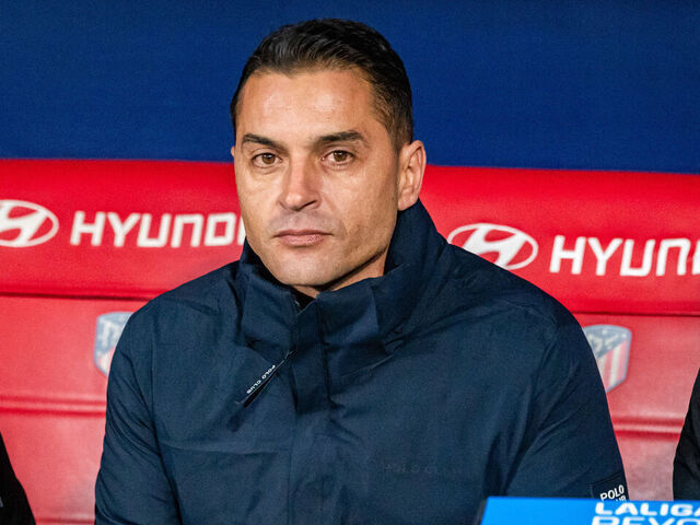 MADRID, SPAIN - 2024/01/31: Francisco Rodriguez, coach of Rayo Vallecano seen during the LALIGA EA SPORTS between Atletico Madrid and Rayo Vallecano at Metropolitano stadium. Final score; Atletico Madrid 2:1 Rayo Vallecano.