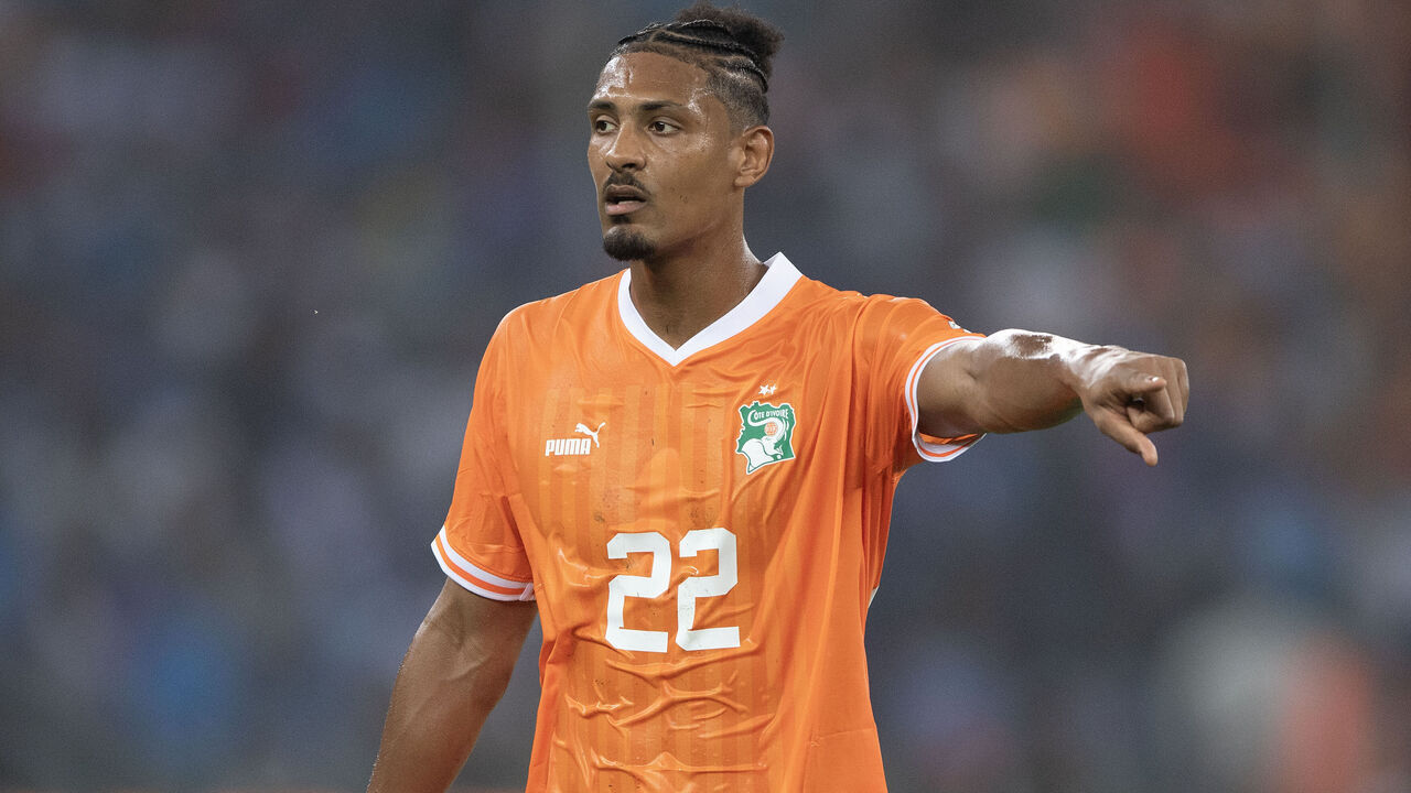 ABIDJAN, IVORY COAST - FEBRUARY 7: Sebastien Haller of Ivory Coast during the TotalEnergies CAF Africa Cup of Nations semi-final match between Ivory Coast and DR Congo at Olympic Stadium of Ebimpe on February 7, 2024 in Abidjan, Ivory Coast.