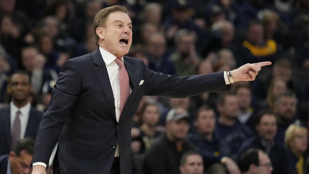 MILWAUKEE, WISCONSIN - FEBRUARY 10: Head coach Rick Pitino of the St. John's Red Storm reacts during the second half against the Marquette Golden Eagles at Fiserv Forum on February 10, 2024 in Milwaukee, Wisconsin.