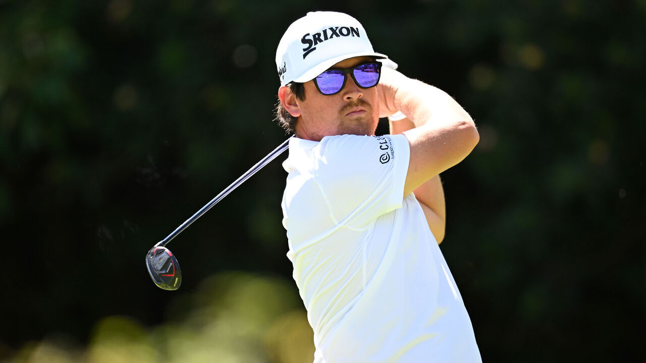 NAIROBI, KENYA - FEBRUARY 22: Darius van Driel of Netherlands tees off on the 12th hole during day one of the Magical Kenya Open at Muthaiga Golf Club on February 22, 2024 in Nairobi, Kenya.