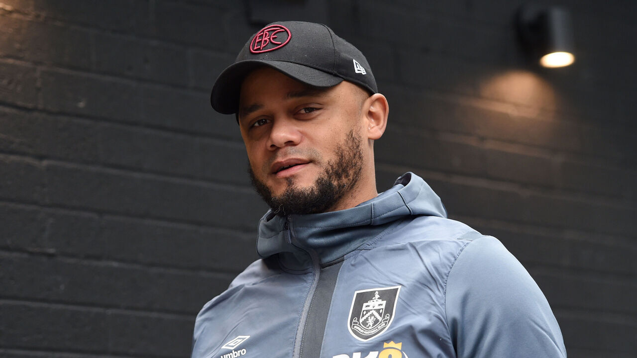 BURNLEY, ENGLAND - FEBRUARY 17: Vincent Kompany, Manager of Burnley looks on prior to the Premier League match between Burnley FC and Arsenal FC at Turf Moor on February 17, 2024 in Burnley, England.
