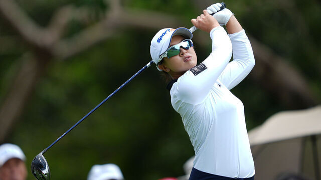 CHON BURI, THAILAND - FEBRUARY 23: Sei Young Kim of South Korea plays a tee shot during the second round of the Honda LPGA Thailand at Siam Country Club on February 23, 2024 in Chon Buri, Thailand.