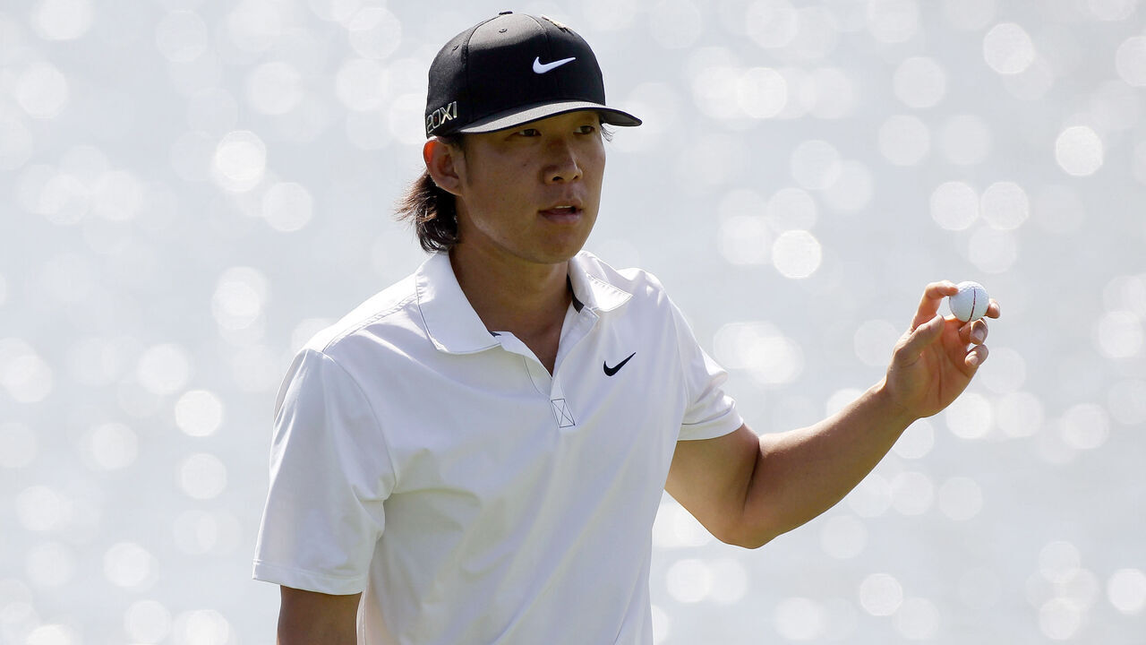 ORLANDO, FL - MARCH 22: Anthony Kim acknowledges the crowd on the 18th hole during the first round of the Arnold Palmer Invitational presented by MasterCard at the Bay Hill Club and Lodge on March 22, 2012 in Orlando, Florida.