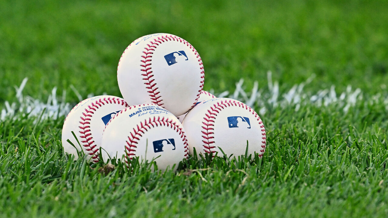 CHICAGO, IL - AUGUST 25: A general view of a mound of baseballs before a game between the Chicago White Sox and the Oakland Athletics at Guaranteed Rate Field on August 25, 2023 in Chicago, Illinois. *** Local Caption ***