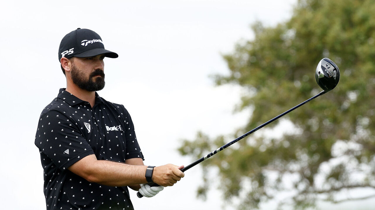 PALM BEACH GARDENS, FLORIDA - FEBRUARY 29: Chad Ramey of the United States prepares to tee off on the 16th tee during the first round of The Cognizant Classic in The Palm Beaches at PGA National Resort And Spa on February 29, 2024 in Palm Beach Gardens, Florida.