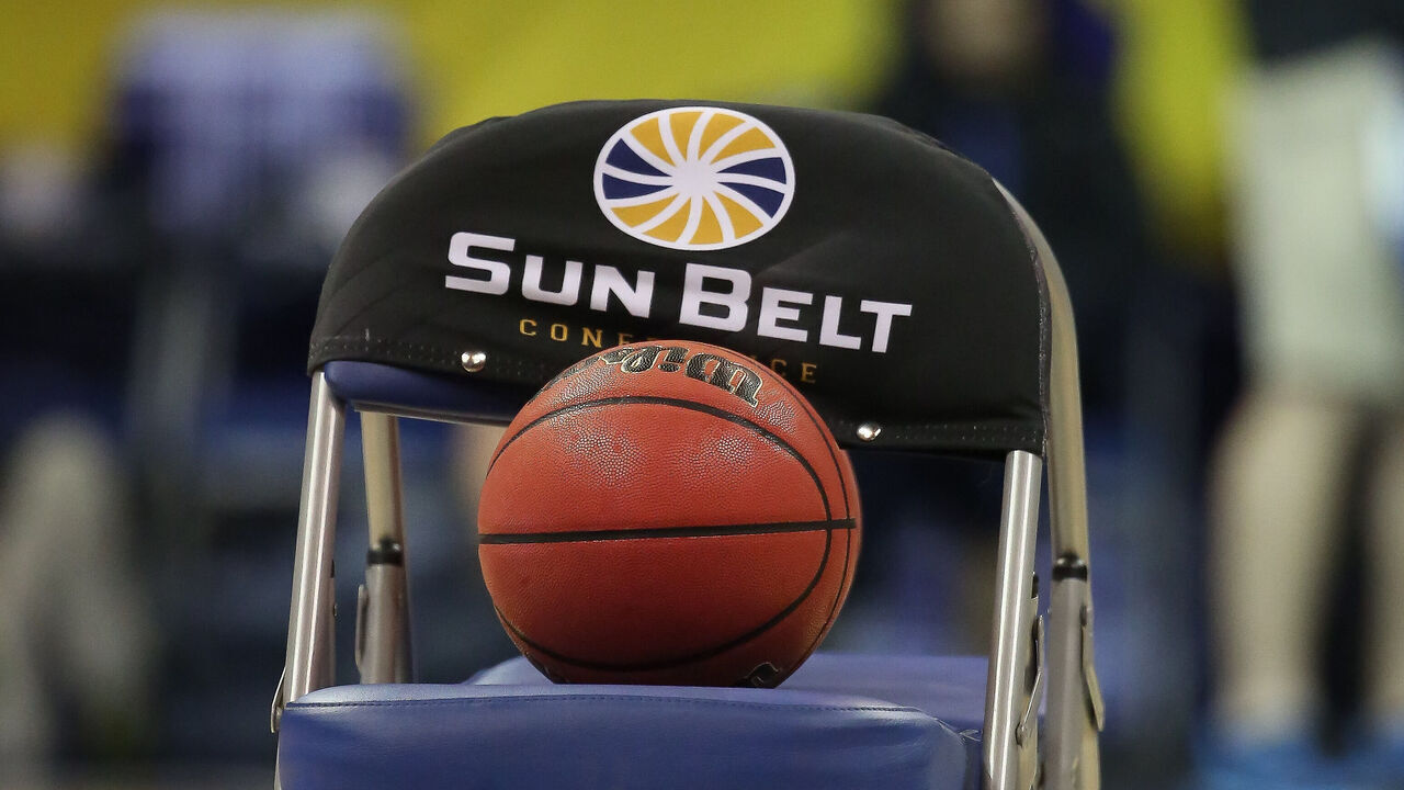 March 14, 2015 - Basketball during the game between Louisiana Monroe Warhawks and Georgia Southern Eagles at the Lakefront Arena in New Orleans, LA.