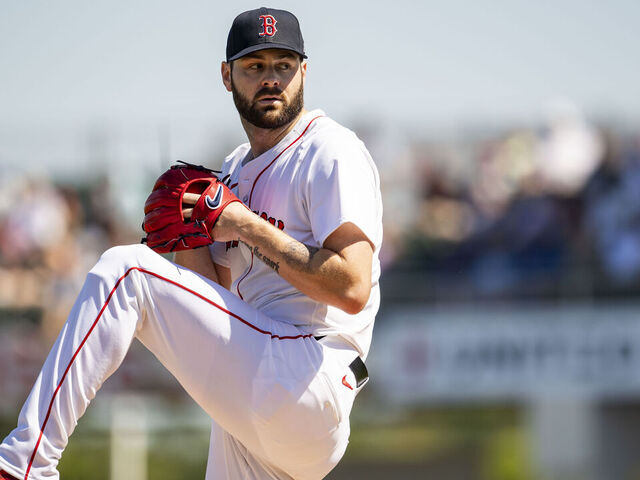 FT. MYERS, FLORIDA - FEBRUARY 25: Lucas Giolito #54 of the Boston Red Sox delivers during the first inning of a Spring Training Grapefruit League game against the Minnesota Twins on February 23, 2024 at jetBlue Park at Fenway South in Fort Myers, Florida.