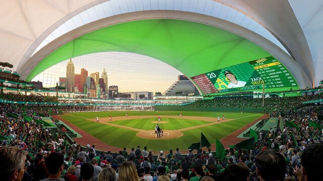 A's unveil Las Vegas ballpark renderings