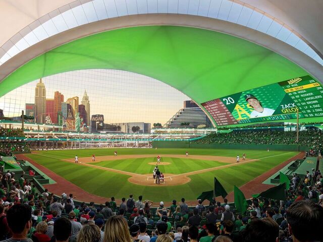 A's unveil Las Vegas ballpark renderings