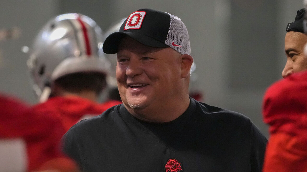 COLUMBUS, OHIO - MARCH 05: Ohio State Buckeyes Offensive Coordinator Chip Kelly during at Woody Hayes Athletic Center on March 05, 2024 in Columbus, Ohio.