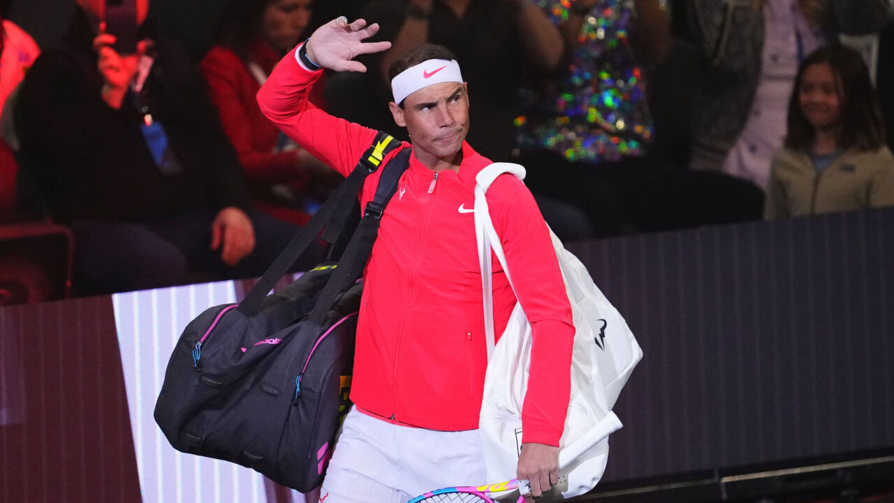 LAS VEGAS, NEVADA - MARCH 03: Rafael Nadal attends The Netflix Slam at Michelob ULTRA Arena on March 03, 2024 in Las Vegas, Nevada.