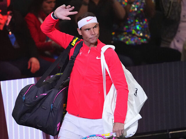 LAS VEGAS, NEVADA - MARCH 03: Rafael Nadal attends The Netflix Slam at Michelob ULTRA Arena on March 03, 2024 in Las Vegas, Nevada.