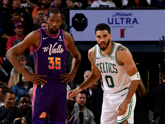 Tatum, Brown power Celtics past Suns despite Durant's 45 points | theScore.com