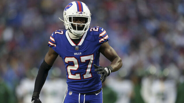 ORCHARD PARK, NEW YORK - DECEMBER 11: Tre'Davious White #27 of the Buffalo Bills during the first half of an NFL football game against the New York Jets at Highmark Stadium on December 11, 2022 in Orchard Park, New York.