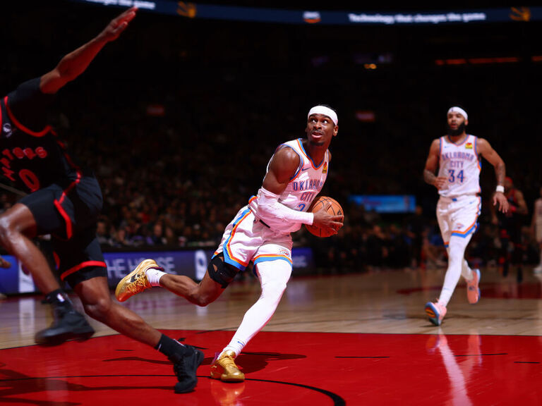 SGA sparks Thunder to 4th straight win as Raptors drop 9th in a row ...