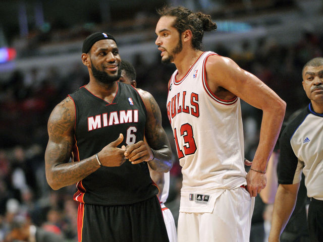 Joakim Noah is 'happy for LeBron,' but hopes the Bulls 'can kick his ass as many times as possible'