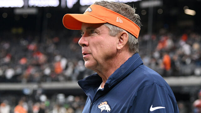LAS VEGAS, NEVADA - JANUARY 07: Head coach Sean Payton of the Denver Broncos looks on prior to the game against the Las Vegas Raiders at Allegiant Stadium on January 07, 2024 in Las Vegas, Nevada.