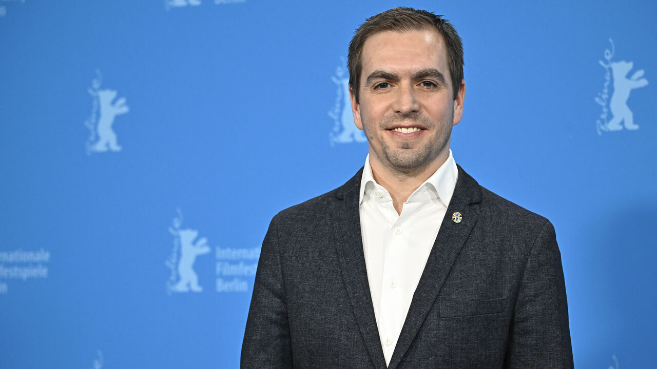 Former German football player and head of Germany's 2024 European Championship organizing committee Philipp Lahm poses during a photo call for the film "Eleven Tomorrows: Berlinale Meets Football" presented in the Berlinale Special sectionat the 74th Berlinale, on February 21, 2024 in Berlin.