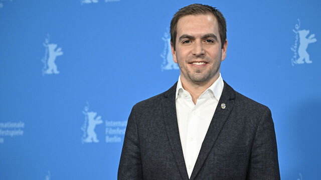 Former German football player and head of Germany's 2024 European Championship organizing committee Philipp Lahm poses during a photo call for the film "Eleven Tomorrows: Berlinale Meets Football" presented in the Berlinale Special sectionat the 74th Berlinale, on February 21, 2024 in Berlin.