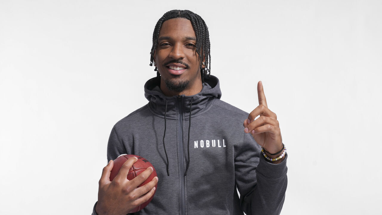 INDIANAPOLIS, INDIANA - FEBRUARY 29: Jayden Daniels #QB01 of LSU poses for portraits at the Indiana Convention Center on February 29, 2024 in Indianapolis, Indiana.