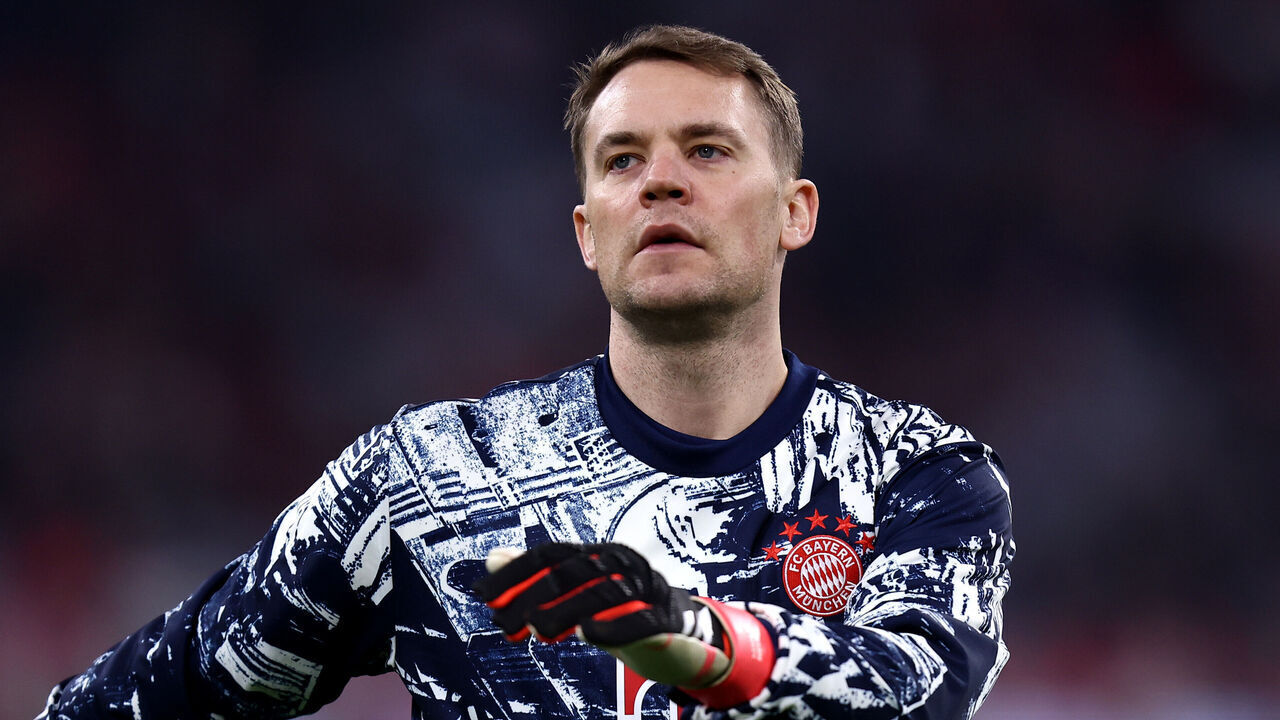 ALLIANZ ARENA, MUNCHEN, GERMANY - 2024/03/05: Manuel Neuer of Fc Bayern Munchen during warm up before the Uefa Champions League second leg round of 16 match beetween FC Bayern Munchen and Ss Lazio. Fc Bayern Munchen wins 3-0 over Ss Lazio.