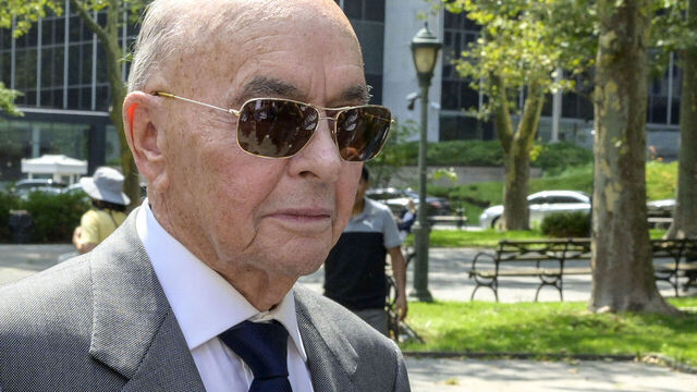 Tottenham Hotspur Football Club owner Joe Lewis leaves Manhattan federal court in New York City on July 26, 2023. Lewis pleaded not guilty to insider trading charges Wednesday in a US federal court. Lewis, 86, denied all counts and was released on bail following a hearing in Manhattan, an official with the Justice Department's Southern District of New York confirmed to AFP.