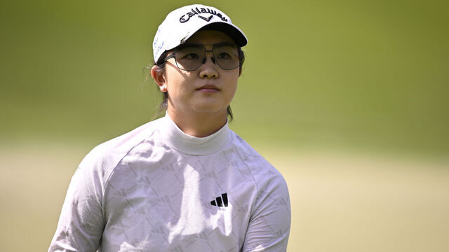 LAS VEGAS, NEVADA - APRIL 04: Rose Zhang of the United States on the seventh green on day two of the T-Mobile Match Play presented by MGM Rewards at Shadow Creek Golf Course on April 04, 2024 in Las Vegas, Nevada.