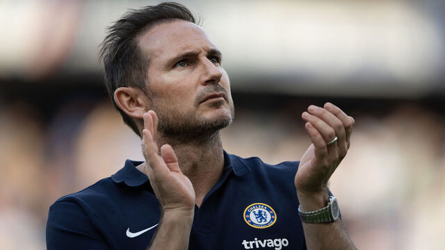 LONDON, ENGLAND - MAY 28: Chelsea interim manager, Frank Lampard during the Premier League match between Chelsea FC and Newcastle United at Stamford Bridge on May 28, 2023 in London, England.