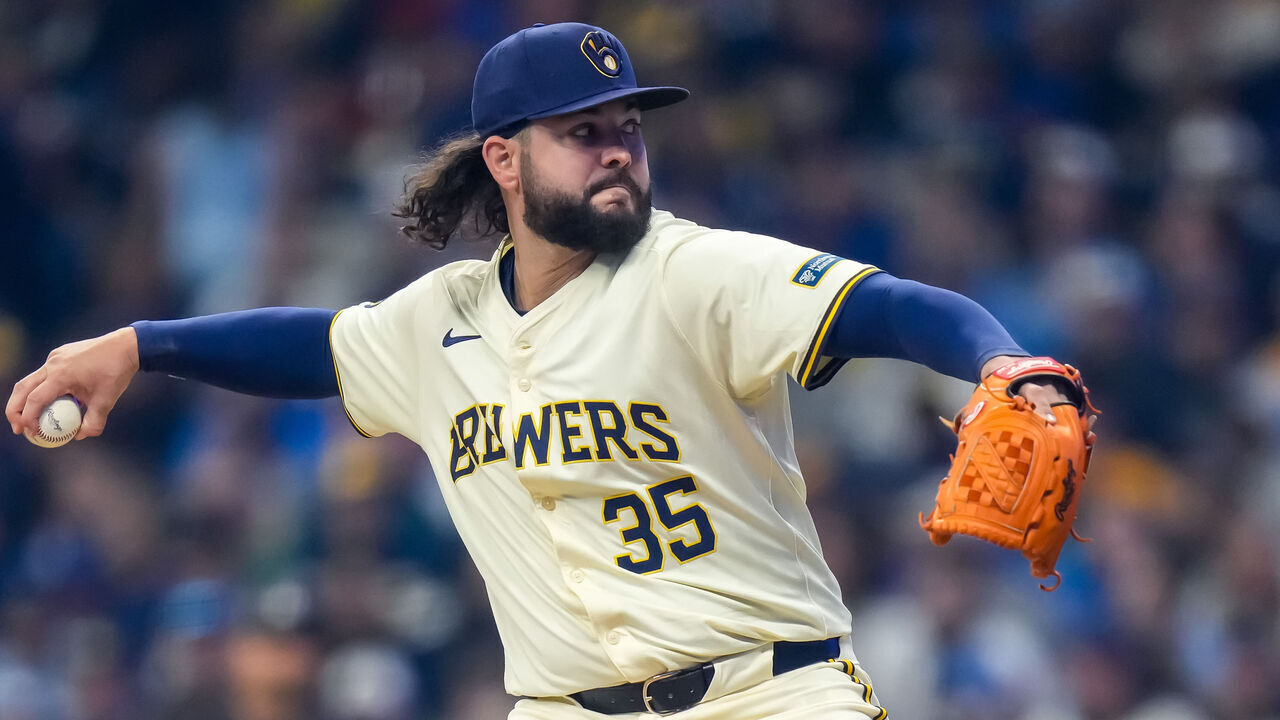 MILWAUKEE, WI - APRIL 02: Jakob Junis #35 of the Milwaukee Brewers pitches against the Minnesota Twins on April 2, 2024 at American Family Field in Milwaukee, Wisconsin