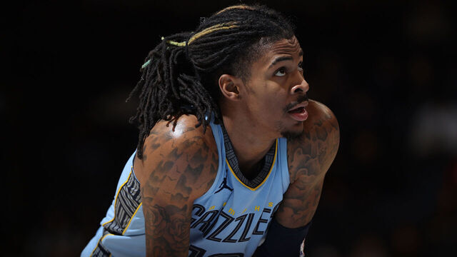 MEMPHIS, TN - JANUARY 2: Ja Morant #12 of the Memphis Grizzlies look on during the game on January 2, 2024 at FedExForum in Memphis, Tennessee. Mandatory Copyright Notice: Copyright 2024 NBAE