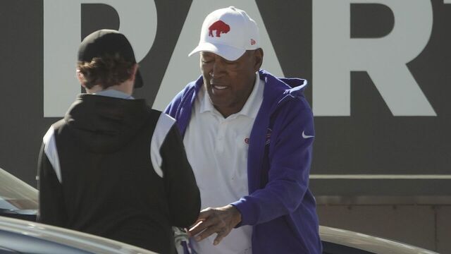 LAS VEGAS, NV - NOVEMBER 12: OJ Simpson is seen on November 12, 2023 in Las Vegas, Nevada.