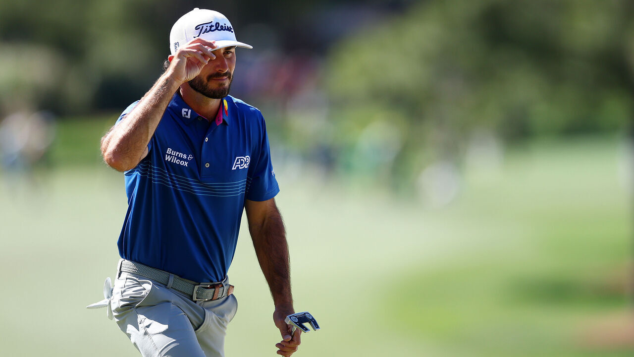 AUGUSTA, GEORGIA - APRIL 13: Max Homa of the United States walks to the seventh green during the third round of the 2024 Masters Tournament at Augusta National Golf Club on April 13, 2024 in Augusta, Georgia.