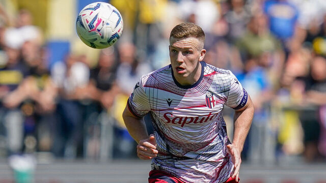 Lewis Ferguson of Bologna FC during the Serie A TIM match between Frosinone Calcio and Bologna FC at Stadio Benito Stirpe on April 7, 2024 in Frosinone, Italy.