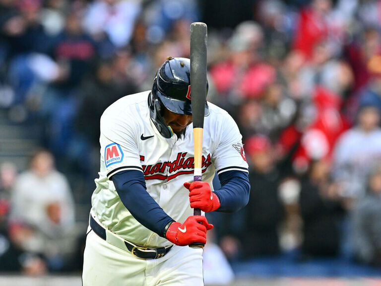 Guardians' Josh Naylor Hits Himself In Helmet With Bat During Wild HR ...