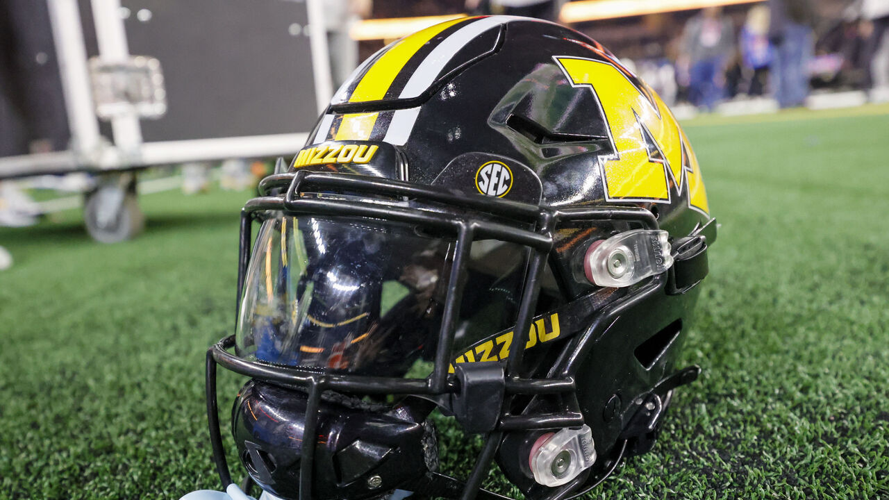 ARLINGTON, TX - DECEMBER 29: A Missouri Tigers helmet lays on the ground after the 88th Goodyear Cotton Bowl Classic between the Ohio State Buckeyes and the Missouri Tigers on December 29, 2023 at AT&T Stadium in Arlington, Texas.