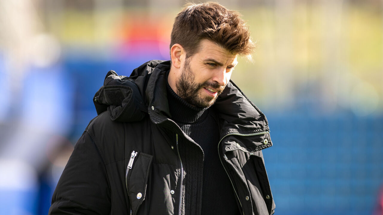 ANDORRA LA VELLA, ANDORRA - MARCH 30: FC Andorra owner Gerard Piqué before the LaLiga Hypermotion 2023 - 2024 match between FC Andorra and CD Mirandes at Estadi Nacional d´Andorra on March 30, 2024 in Andorra La Vella, Andorra.